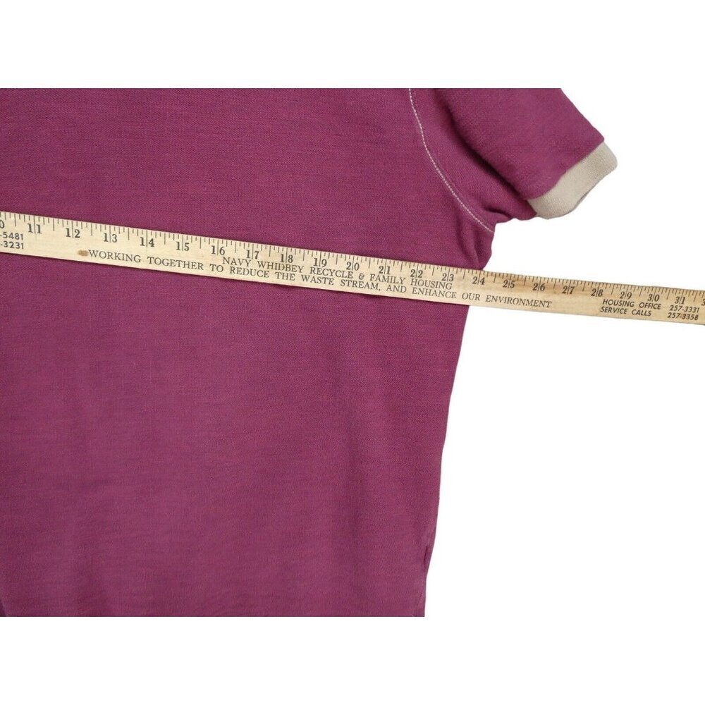 Carbon 2 Cobalt. Like new. Men's Short Sleeve Polo in Berry with Contrast Collar - Picture 4 of 10